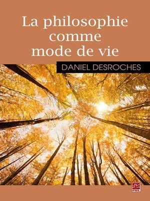 cover image of La philosophie comme mode de vie